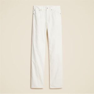 J CREW Loose Straight Corduroy Pant in Ivory (Size 32) NWT $148